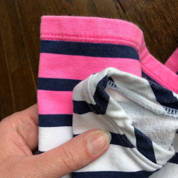 Lilly Pulitzer Girls M (6-7) Little Devon Dress Resort White Serene Stripe - Picture 13 of 13